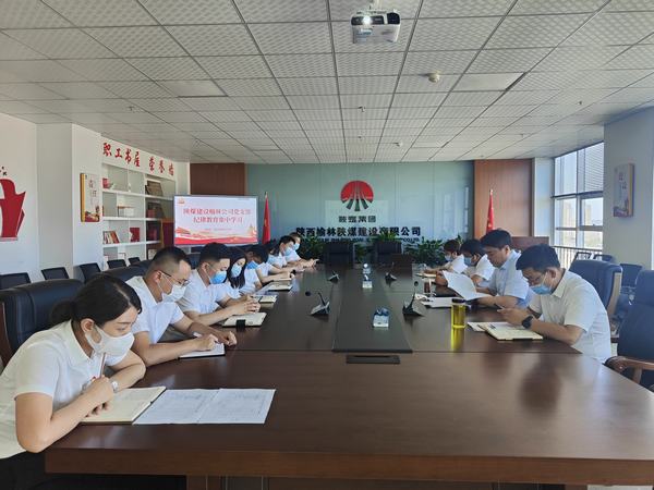 陜煤建設(shè)榆林公司黨支部扎實開展紀律教育宣傳月活動